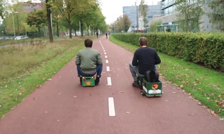 Rijdend bierkrat Rijdend bierkrat
